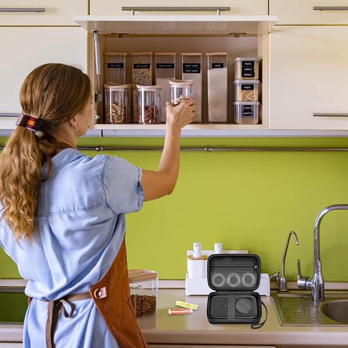 Labels Printer Case Compatible with COLORWING D30 Bluetooth Wireless Portable Labeling Printer Also for Phomemo D30 D35 for Memoking Mini Thermal Printing Sticker Storage Holder