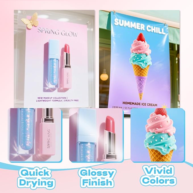 Uinkit 37lb Thin Flyer Paper Glossy 11x14 Inkjet 100 Sheets Single Side DIY Chip Bag 135gsm Photos Picture for Inkjet Printer with Dye Ink Brochure (11X14X100)