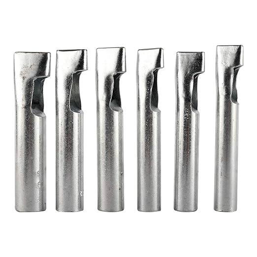 HYDDNice12 Pcs Leather Craft Hole Punch Set, 2-5mm Oval Shape Hole Punch Leather Hollow Hole Punch for Belt Watch Band Working