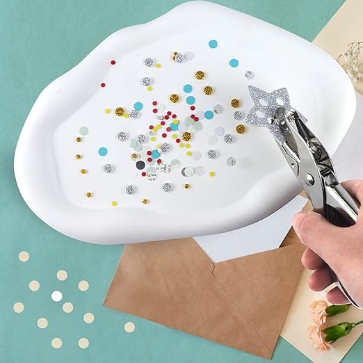 2 Pcs Hole Punch,Metal Single Hole Paper Punch Punchers,1/4 Inch and 1/8 Inch Single Hole Punch,Suitable for DIY Craft Labels and Greeting Cards Home Office Learning