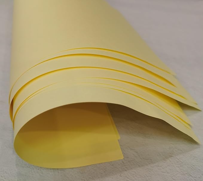 Light Yellow Copy Print Paper 8.5X11 Inches,100 Sheets Rainbow A4 Printer Paper 70GSM Colored Origami Paper for Cutting DIY Kids Art Craft