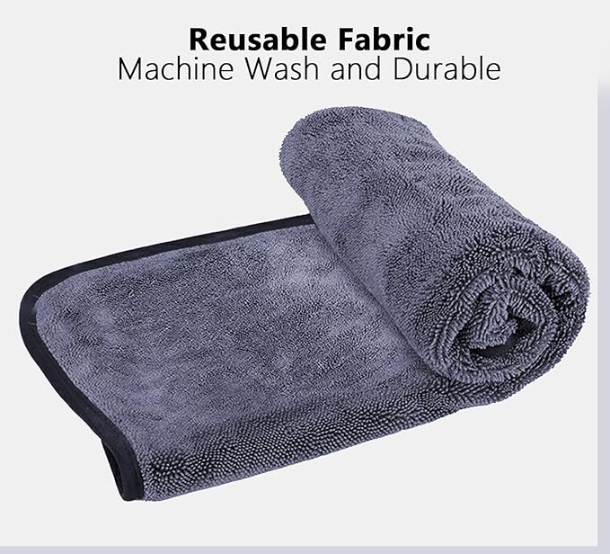 Shiny Bath Wipes Cleaning Cloths, Shiny Bath Drying Towels,Shower Doors Drying Towels,16*24in Streak Free Glass Window Car Mirror Super Absorben Microfiber Cleaning Cloths (1pcs grey16*24")