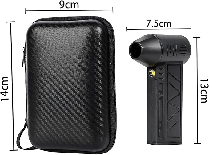 120,000RPM Cordless Air Duster with LED Light, 3-Speed Electric Air Blower & Handheld Flashlight, Rechargeable Dust Blower for PC, Keyboard, Car, Home Dark Area Cleaning