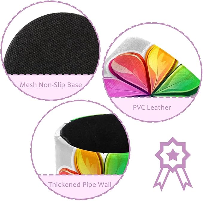 Rainbow Clover (1) Pencil Holder, Pencil Cup for Desk, Makeup Brush Holder Cup for Kids Desk Organizer for Office, Classroom, Home