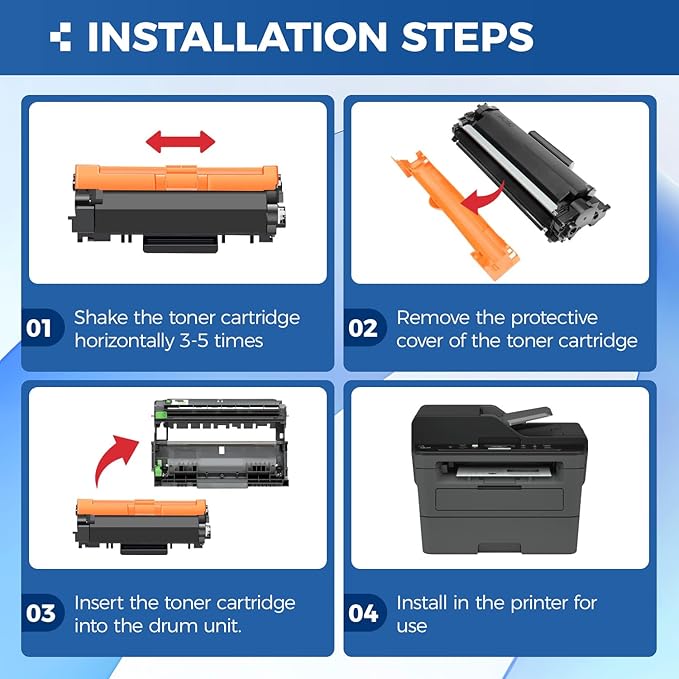 TN730 Black Toner Cartridge 2-Pack Compatible Replacement for Brother TN-730 TN760 MFC-L2710DW MFC-L2750DW DCP-L2550DW HL-L2350DW HL-L2395DW HL-L2370DW HL-L2390DW MFC-L2690DW HL-L2325DW Laser Printer