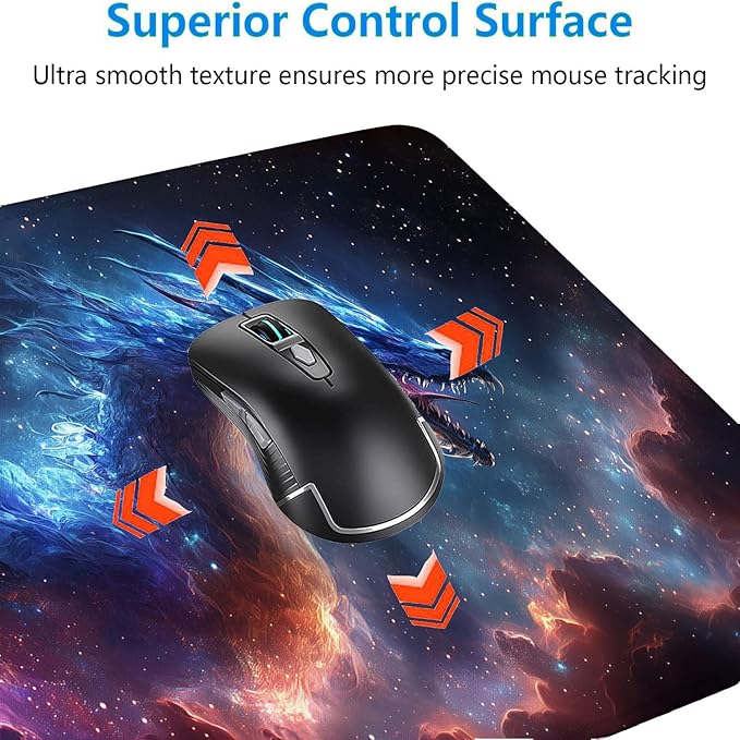 Dragon Desk Mat Gaming Mouse Pad Universe Galaxly Star Nebulae XL Mouse Pad Large Mousepad Extended Laptop Keyboard Mat Gaming Desk Pad Mouse Mat Office Computer Keyboard Laptop Home 31.5"x11.8"
