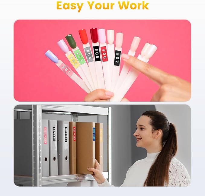 Zodzi Embossing Label Maker, Vintage Embossed Label Makers, Manual Retro Label Maker Machine for Home Kitchen Office Kids School Items, Old School Embosser with 3 Rolls 9mm 3D Labeler Waterproof Tapes