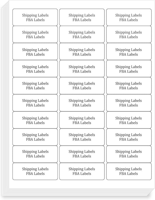 FungLam 1" x 2-5/8" Shipping Address Labels 900 Label Stickers Paper for Laser/Inkjet Printer 30 per Page Printable Mailing Labels (30 Sheets, 900 Labels)