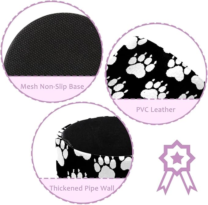 Pencil Cup Holder Desk Organizer, Pen Pot Pen Holder Container Desktop Stationery Organizer Table Flower Pot Makeup Brush Holder, chalk dog paw print