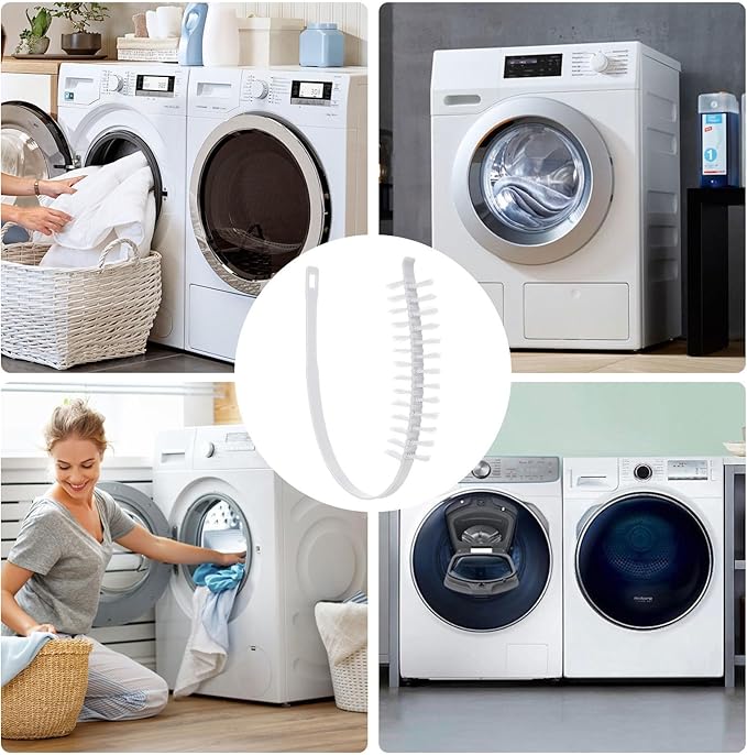 Zerodeko 2pcs Washing Machine Cleaning Brushs, Front Load Washer Clean Brushs Load Washer Drum Washing Machine Tools, 23. 58x1. 77x0. 79inch