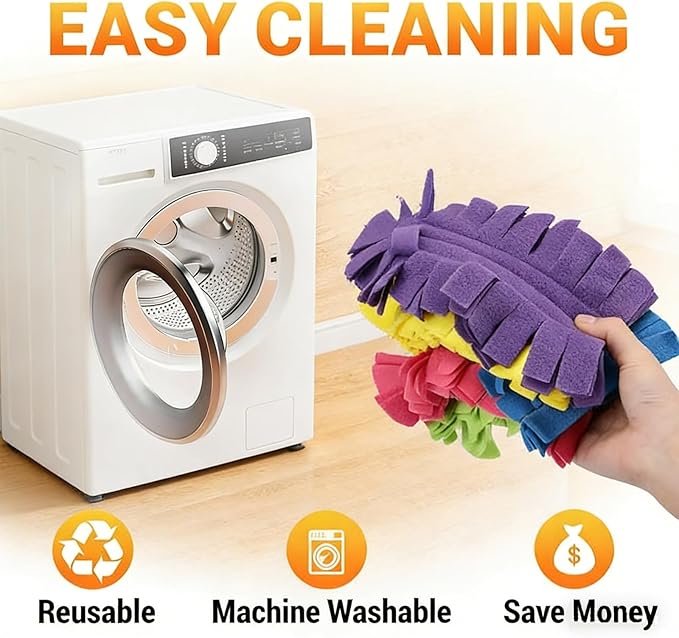 360° Electrostatic Duster Refills — The Sustainable Choice for a Dust-Free Home, Duster Refills Reusable with Duster Handles, Washable Duster Refills for Cleaning, Office, Ceiling Fan (4)