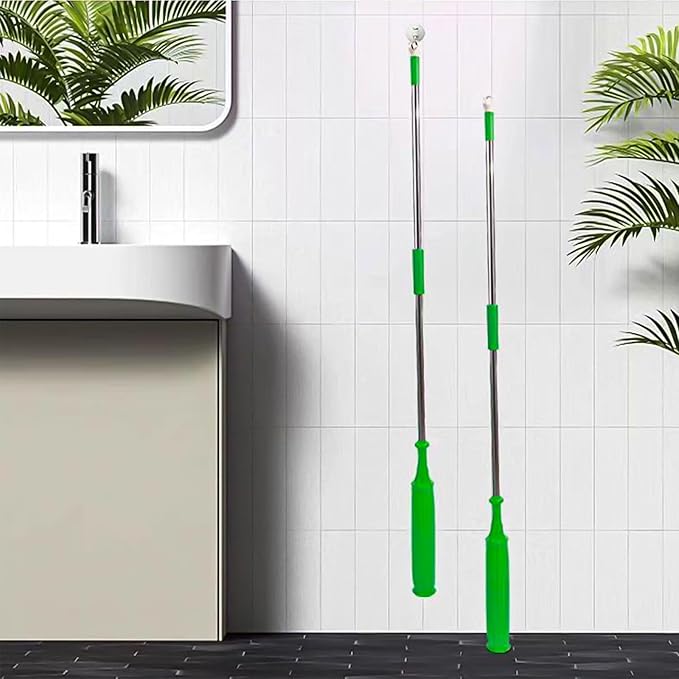 Generic 2 in 1 Dehydrated Mop, Self Wringing, Microfiber Head, Floor, Tile, Vinyl, Green, 1PCS