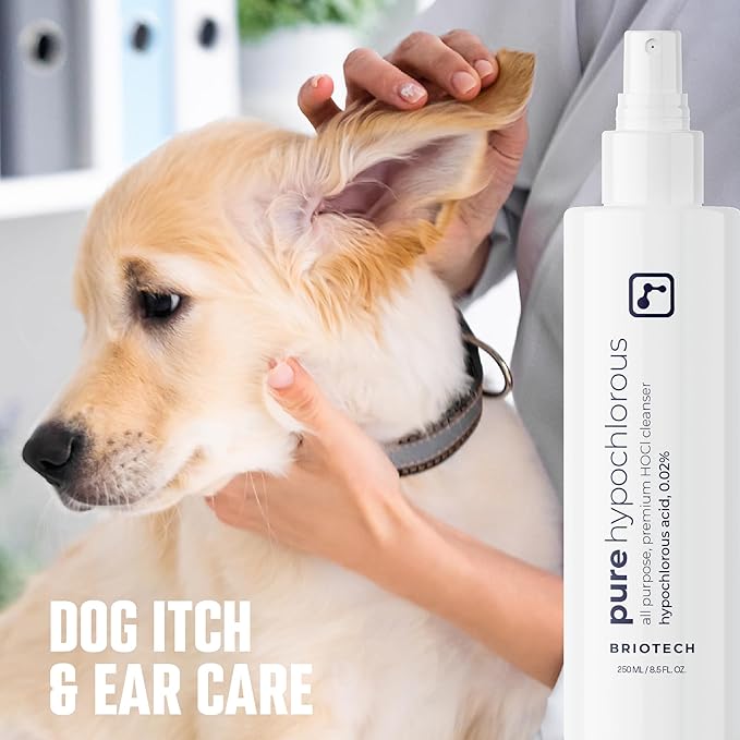 BRIOTECH Pure Hypochlorous Acid Cleanser, Original Premium HOCl Topical Solution, Multi-Purpose Cleaner, Family Approved & Pet Friendly, 32 fl oz Refill