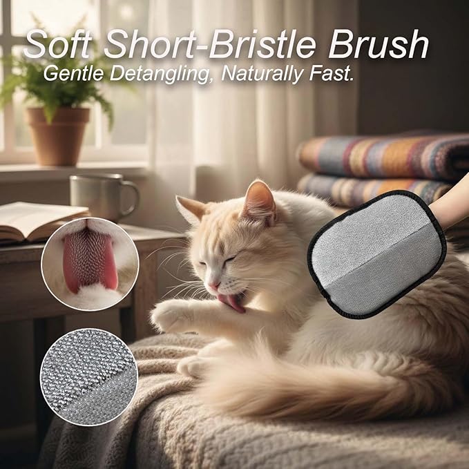 NOTYETING Pet Hair Removal Glove for Dogs and Cats - Upgraded Electrostatic & Reusable 1-Pack, Magic Brush Tool for Laundry, Furniture, Couch, Carpet and Car Seat