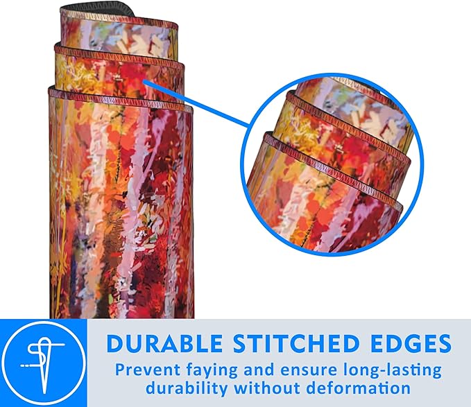 Impressionist Yellow Forest Extended Large Mouse Pad,Large Gaming Mouse Pad,Extended Big Desk Mat Keyboard Pad,Waterproof Non-Slip Desk Mat for Home Office and Gaming 35.4x15.7 Inch