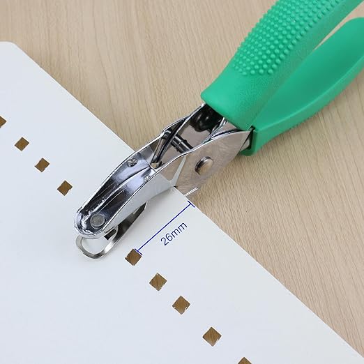 3/16 Inch Square Shape Hole Puncher, Handheld Single Hole Paper Punch, One Hole Paper Punch for DIY Craft Paper Scrapbook Puncher Hand Tool