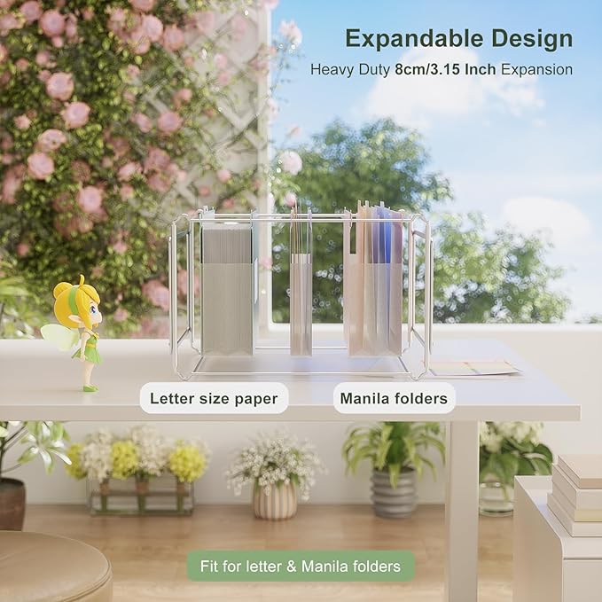 Extra Capacity Hanging File Folders, 3.15" Reinforced Wheat Straw Expanding Hanging Folder Letter Size, Heavy Duty for Filing Cabinets, File Organizer for Office & Home-Strawberry Pink-3 Packs