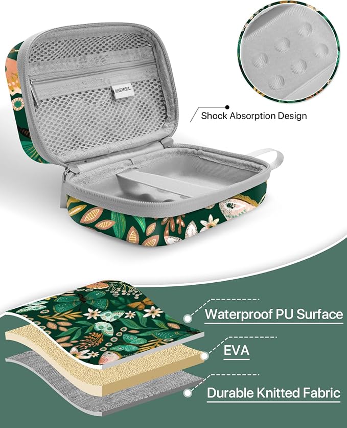 Label Maker Case, EVA Travel Case with Designed Pattern, Compatible with D30, P21, E10, D110 Label Makers (Box Only), Butterflies