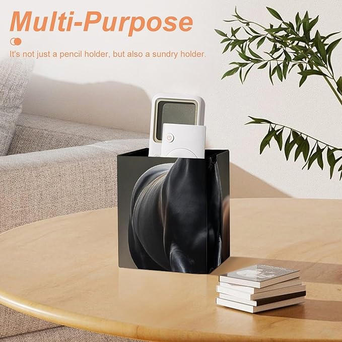 Pen Holder Stand For Desk, Pencil Pen Holder Cup, Desktop Stationery Organizer, Waterproof Multifunctional Office Supplies Horse