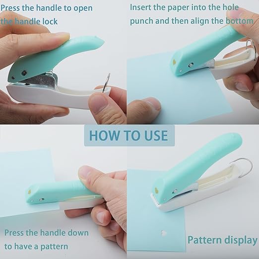 1/16 Hole Punch Single Hole Punch Small Hole Paper Punch for Earring Cards DIY Scrapbook (Circle 1/16 inch)