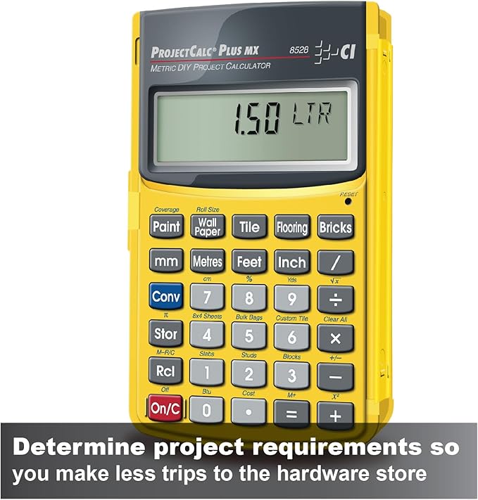Calculated Industries 8528 Metric Do-It-Yourself Calculator Small
