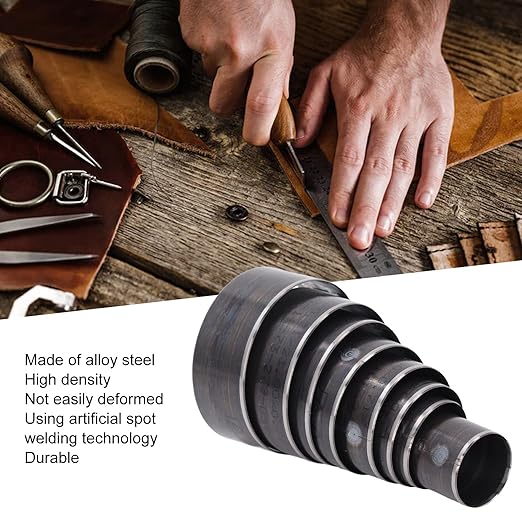 Leather Hole Punch, Leather Cutting Dies, Belt Hole Puncher for Crafts, Belts, Cardstock, Paper Crafts