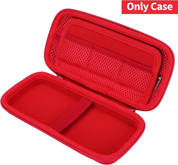 Storage Case Compatible with Texas Ti-84 Plus CE/TI-84 Plus/TI-Nspire CX II CAS/TI-Nspire CX II/TI-83 Plus/TI-89 Titanium/TI-85/TI-86 Calculator (Red)
