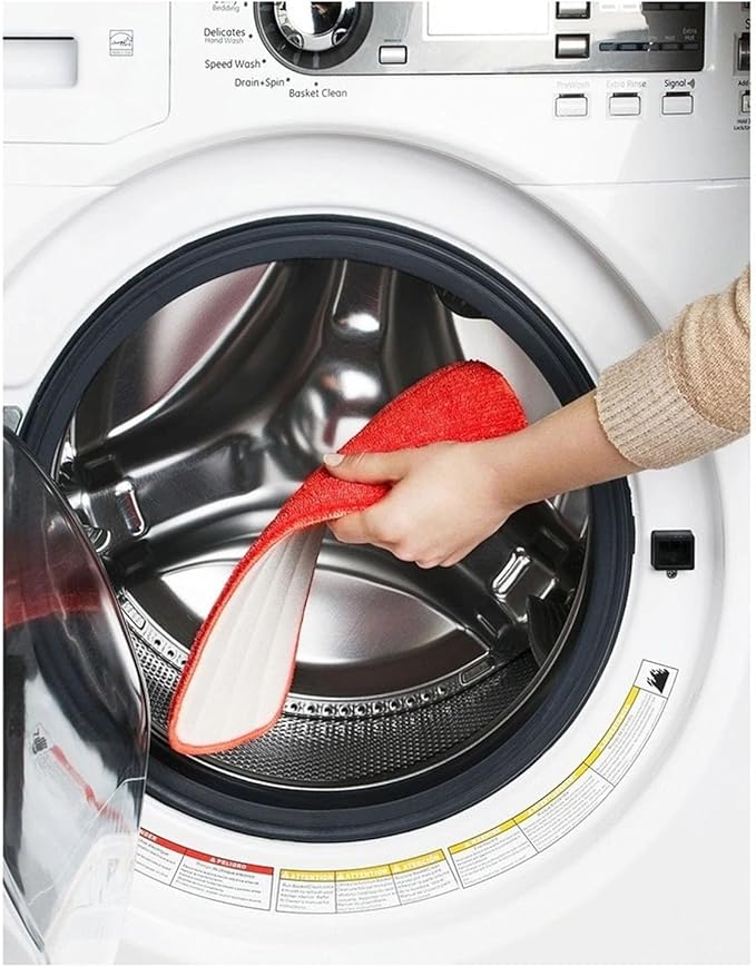 Rinakou 2 Pack Microfiber Reusable Replacement Mop Refill Mop Pads Compatile with OXO Good Grips Spray Mop,Dry ＆ Wet Mopping Cloth Refills for Floor Cleaning (Mop is Not Included) (2 Pack), Red