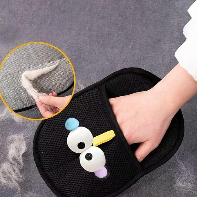 AOUDADPET Pet Hair Removal Glove for Dogs & Cats, Newly Upgraded Reusable Electrostatic Pet Hair Gloves, Pet Hair Remover Tool for Clothing, Couch, Carpet, Car Seat