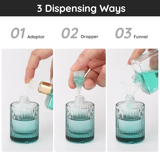 Segbeauty 1oz Refillable Travel Bottles, 30ml Empty Perfume Spray Bottles, 2pcs Vintage Perfume Spray Bottle Glass Fine Mist Spray Bottle Empty Fragrance Atomizer Sprayer for Dispensing Fragrance
