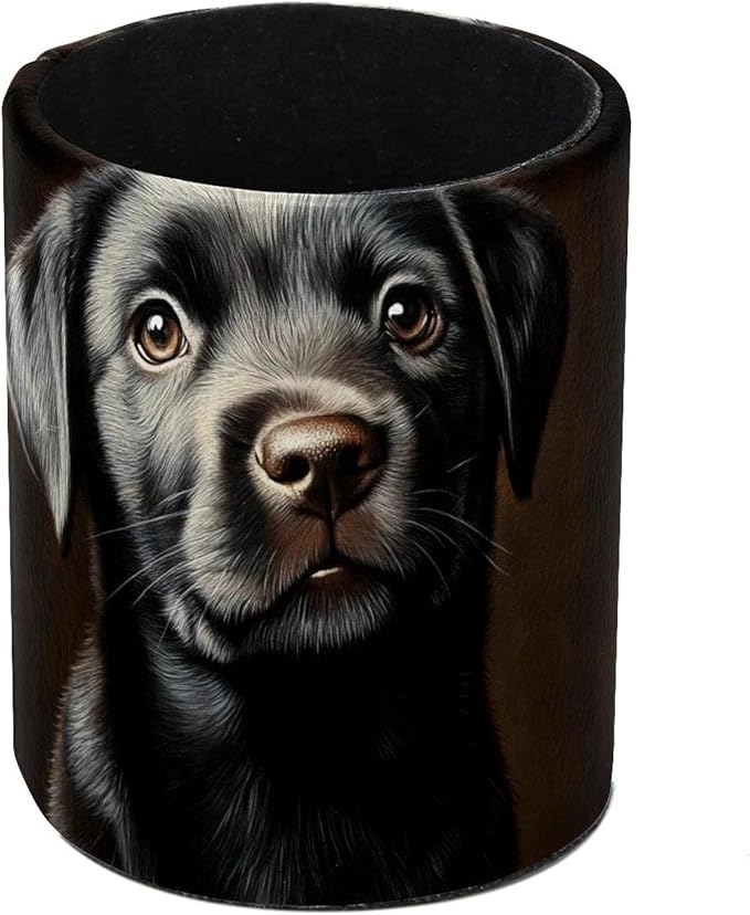 Pen Holder Cup for Desk, Labrador Puppy (3) Pencil Cup Holder for Desk Office Pen Organizer