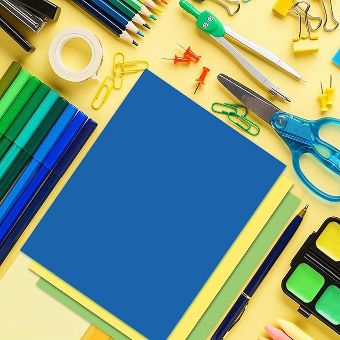 Veritas Pink Colored Cardstock, 8.5" x 11" Colored Copy paper, 110LB/199GSM Printer Paper, 100 Sheets, Colored Multi-Purpose Pink Paper, Made in USA