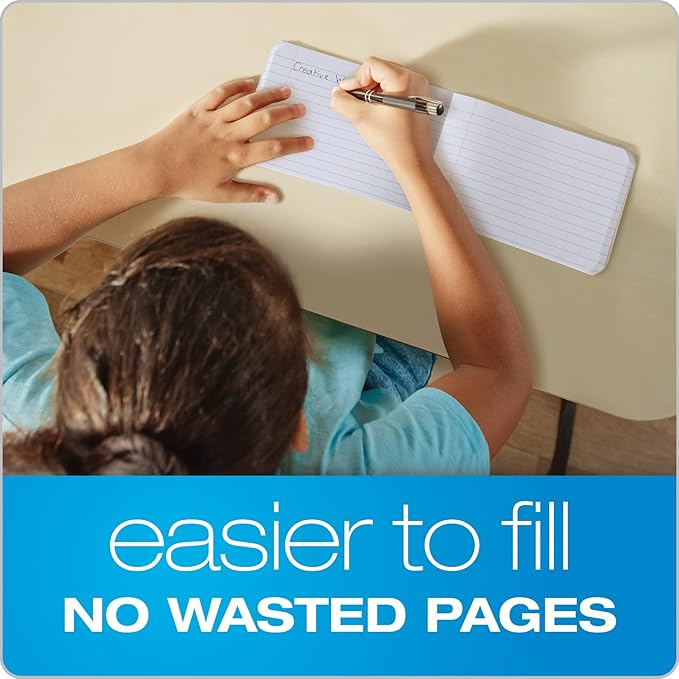 Oxford Composition Mini Notebooks, 6 Pack, Cover Colors Vary, Wide Ruled Paper, 4-7/8 x 7-1/2 Inch School Journals, Assorted Color Covers, 80 Sheets per Book (63779)