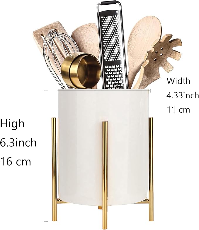 Office Organization Pen holder for desk With Silver Ceramic Pen Holder For Desks and kitchen Appliance Holders