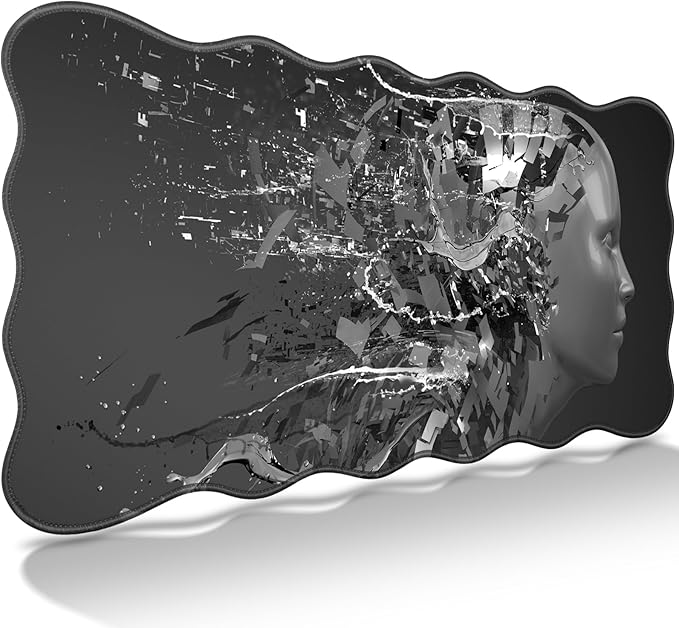 Gaming Mouse Pad, Large Mouse Pad XXL 35.4×15.7in, Extended Computer Keyboard Mouse Mat Desk Pad for Laptop with Stitched Edges, Waterproof Mousepad for Gamer Home&Office Women