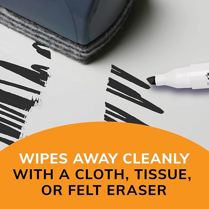 BIC Intensity Low Odor Dry Erase Markers, Assorted Colors, Chisel Tip, 4-Count Pack of Erasable Markers With Low-Odor Ink for a Pleasant Writing Experience (Pack of 2)