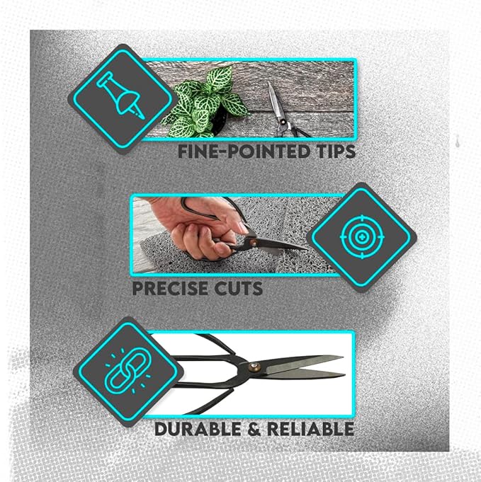 SE Chinese Scissors with Super Sharp Edges Suitable for Embroidery, sewing, Craft, Art Work, and Everyday Usage (6-Inch)