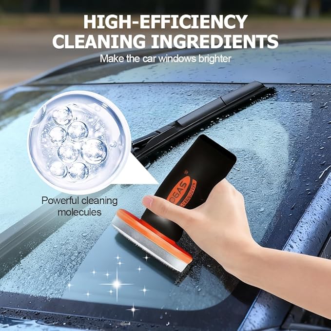 2025 Handheld Glass Oil-Film Remover, New Upgrade Emulsion Cleaner Glass Cleaning Board, Automotive Oil Film Cleaning Brush for Car Windows (4)