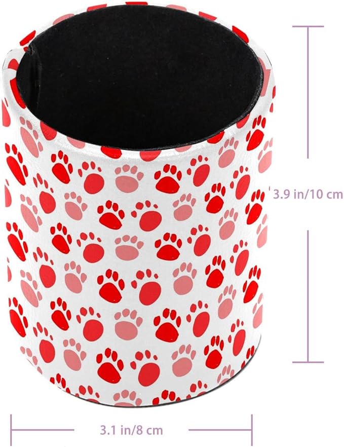 Pen Holder Stand, Makeup Brush Holder for Women, Durable Desktop Organizer Dog Paws Animal Pencil Holder Pot for Office Home Dorm