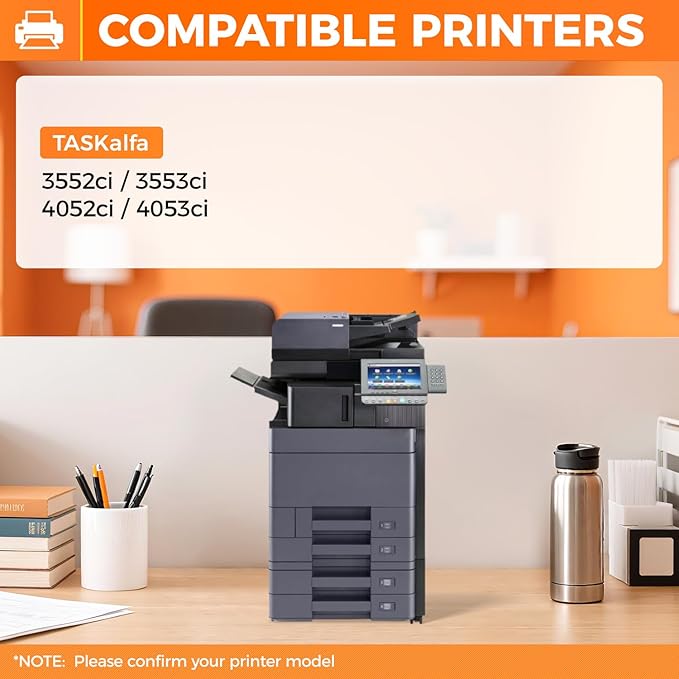 TK-8527 TK8527 Toner Cartridge 4Pack High Yield Replacement for TK-8527K TK-8527C TK-8527M TK-8527Y Compatible with Kyocera TASKalfa 3552ci 3553ci 4052ci 4053ci Laser Printer Black Cyan Magenta Yellow