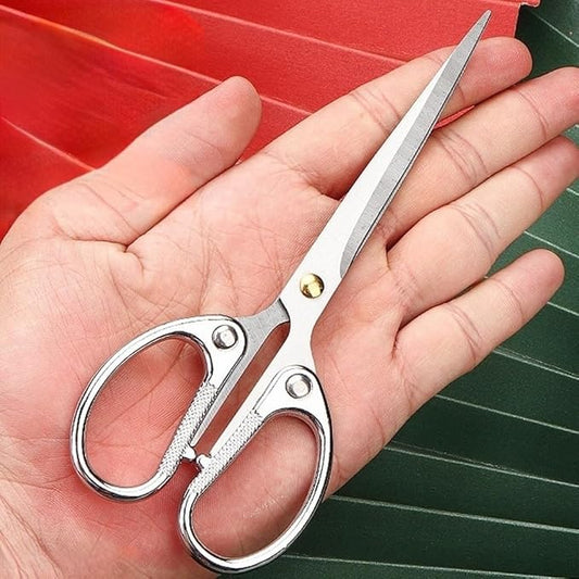 6.3" Small Sewing Scissors All Purpose Scissors Stainless Steel Tip Shears DIY Tools Office Scissor for Home Office School Sewing Fabric Handcraft Craft Art Work Needlework Daily Use Silver