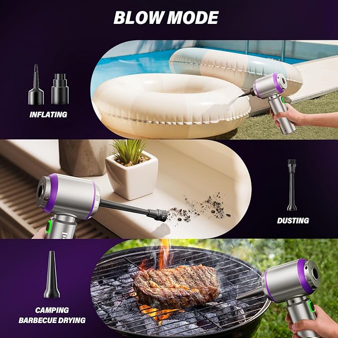 AURACIA Handheld Car Vacuum (Grey-purple)