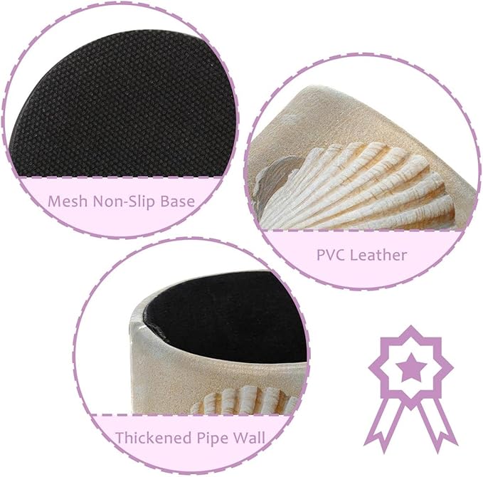 Pen Holder Cup for Desk, _Shell Sand (2) Pencil Cup Holder for Desk Office Pen Organizer