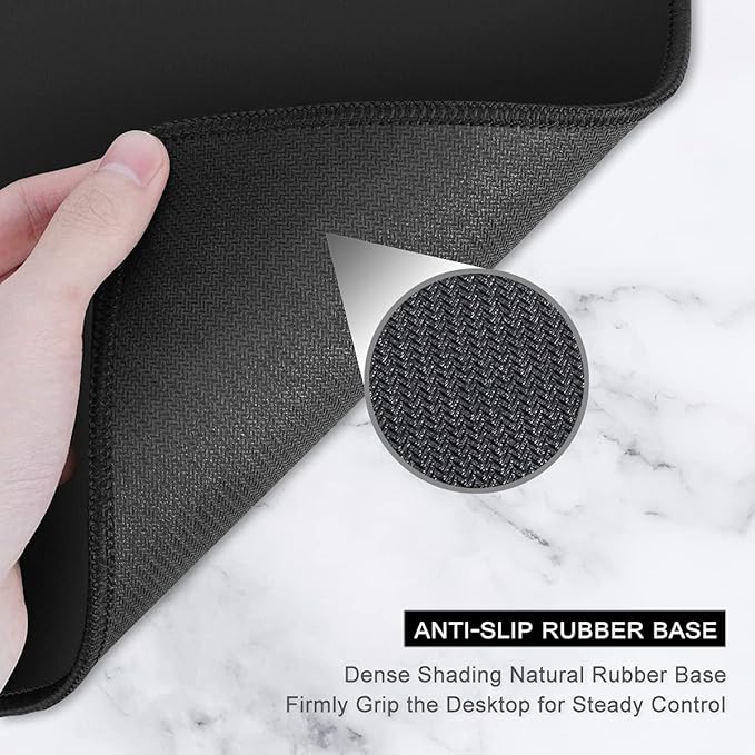 Auhoahsil Extended Mouse Pad, XXL Gaming Mouse Pads, Large Big Mousepad Laptop Computer Keyboard Mat Desk Pad with Non-Slip Base and Stitched Edge for Gaming Office, 35.5 x 15.7 inch, Flowers Print