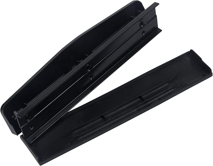 JAM PAPER Metal 3 Hole Punch - Black - 10 Sheet Capacity - Hole Puncher Sold Individually
