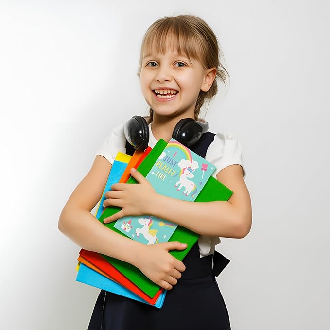 Xqumoi I Just Really Like Magic Horse Sticky Notes Set, 550 Sheets, Cute Magic Horse Self-Stick Notes Pads Animal Divider Tabs Bundle Writing Memo Pads Back to School Office Supplies Small Gift