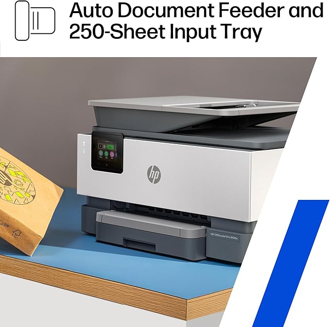 HP OfficeJet Pro 9125e Wireless All-in-One Color Inkjet Printer, Print, scan, copy, fax, ADF, Duplex printing best-for-office, 3 month Instant Ink trial included, AI-enabled (403X0A)
