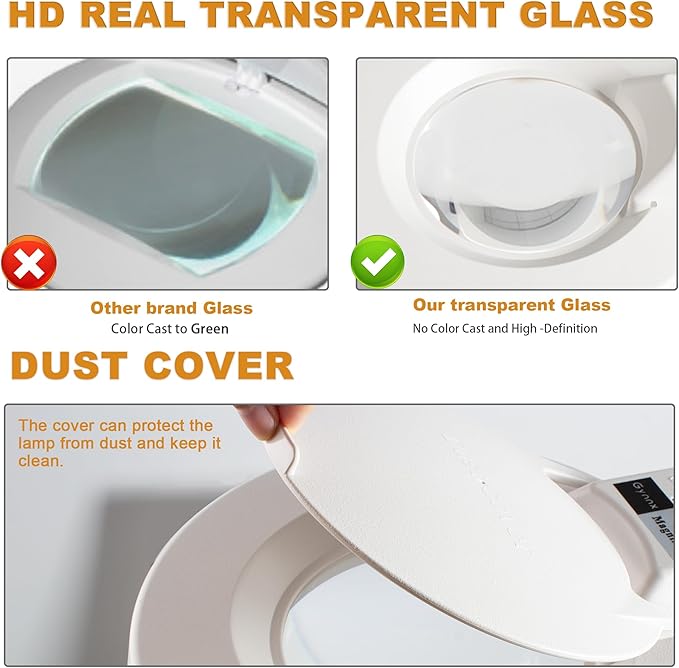 10X Magnifying Glass with Light and Stand,LED Dimmable Lighted Desk Lamp with Clamp,Magnifier Hands Free-Adjustable Stainless Steel Arm,for Crafts Hobbies Reading Painting Sewing Diamond Close Work