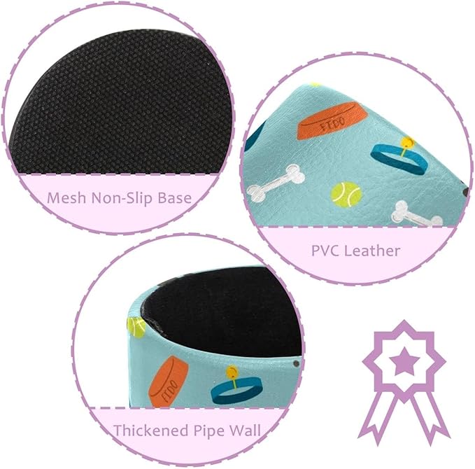 Dog Footprints Pencil/Pen Holder for desk, Round Desktop Organizer for Desk Multi Purpose Use for Home School Office Supplies