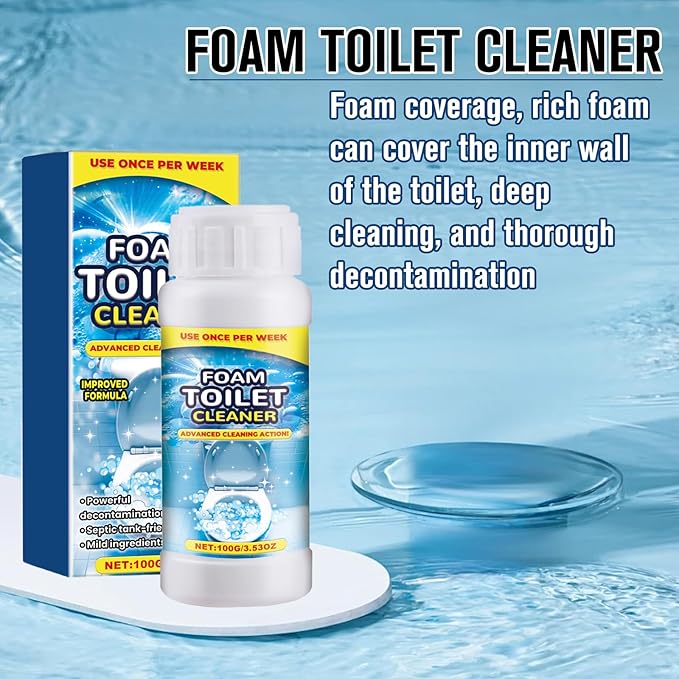 Foam Toilet Cleaner, 2025 NewToilet BowlCleaner, Advanced Toilet Cleaner for Home Bathroom, Powerful Instant Bowl Cleaners for Toilets Squatting Pans